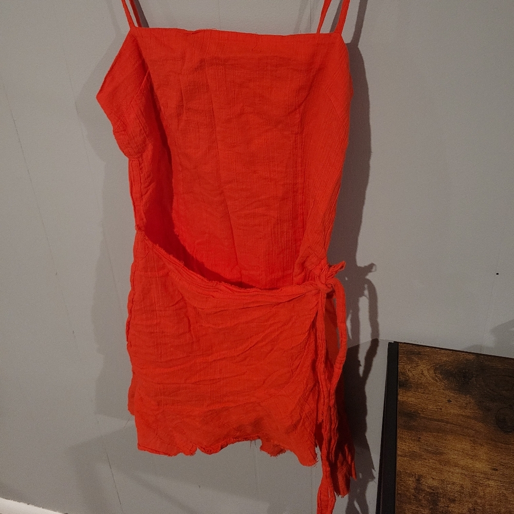 Women's Orange Mini Dress